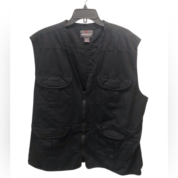 Woolrich Elite Series Tactical Men's XLBlack Utility Hunting Fishing Hiking Vest - Picture 1 of 7